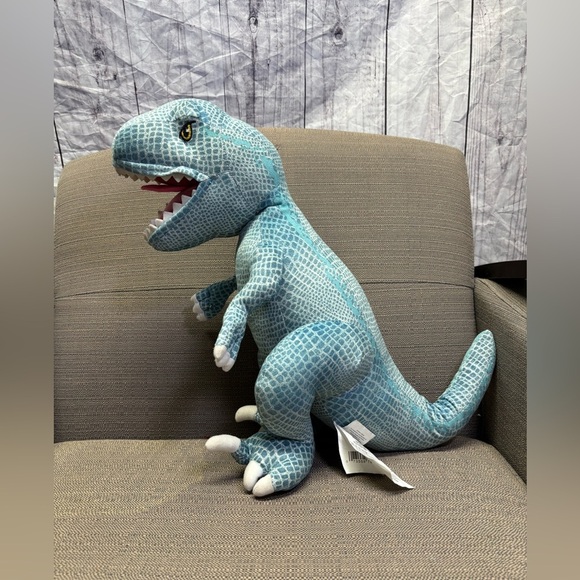 Jurassic World Fallen Kingdom T-Rex Cuddle Pillow Plush Dinosaur Big Time Blue - Picture 2 of 5